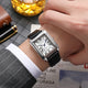 Zentic Linear-S | Precision Rectangular Leather Timepiece